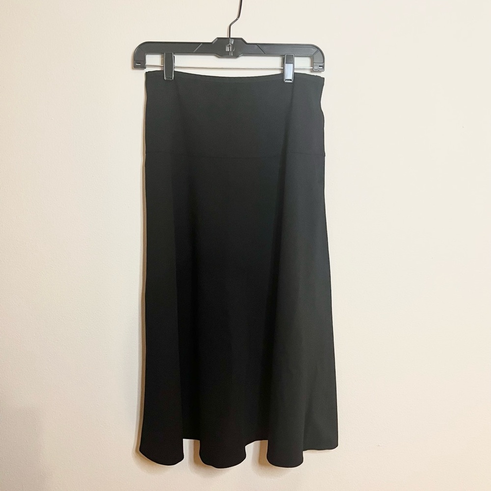 Gap black midi a-line skirt midi maxi workwear size XS